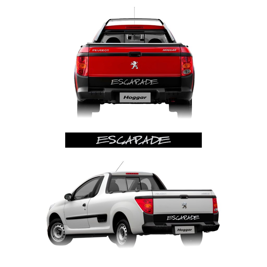 Adesivo Faixa Traseira Peugeot Hoggar Escapade