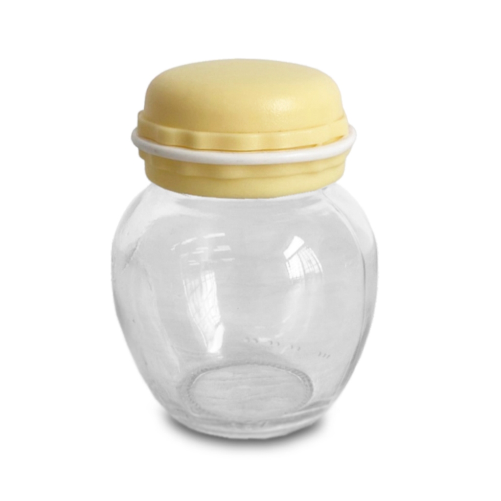 Pote De Vidro Com Tampa Macaron 370ml Coloridas