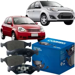 Jogo Pastilhas de Freio Dianteira Cobreq Ford Ka 1.0 8v 2010 2014