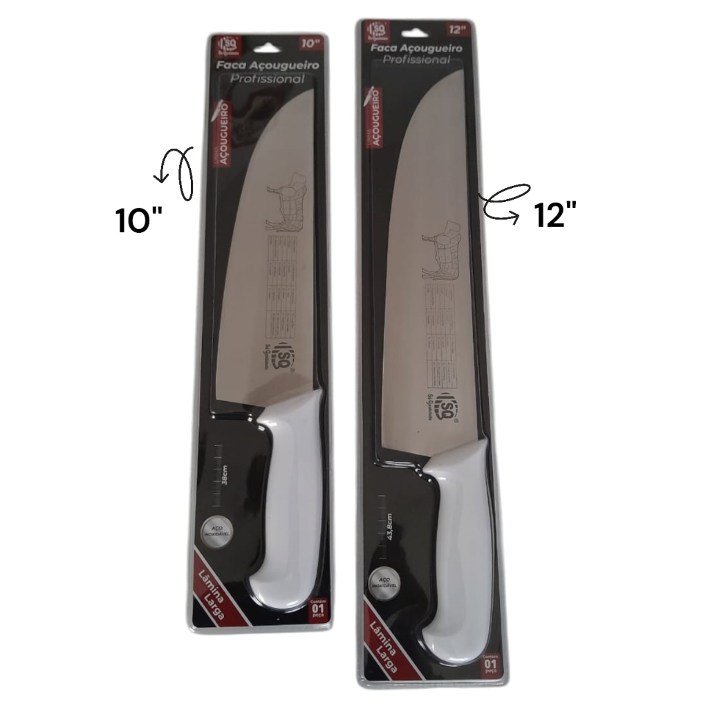 FACA AÇOGUEIRO FACA PROFISSIONAL FACA 1O POLEGADAS FACA 12 POLEGADASSQ