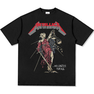 Camiseta T-shirt Unissex Algodão Metallica Justice em Oferta na Shopee