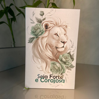 Bíblia Sagrada Evangélica Leão Seja Forte e Corajosa LETRAS MÉDIAS Com Harpa e Índice em Oferta na Shopee