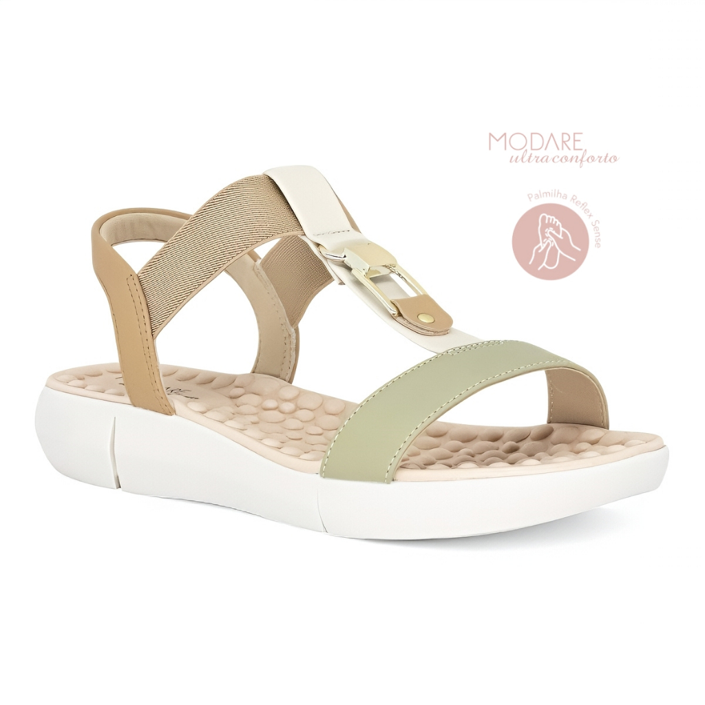 Sandalia Modare Conforto Ortopedica Feminina Elastico Macia Original em Oferta na Shopee