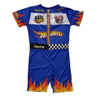 Fantasia Infantil Piloto Carros Wheeeels - Macacão Estiloso em Oferta na Shopee