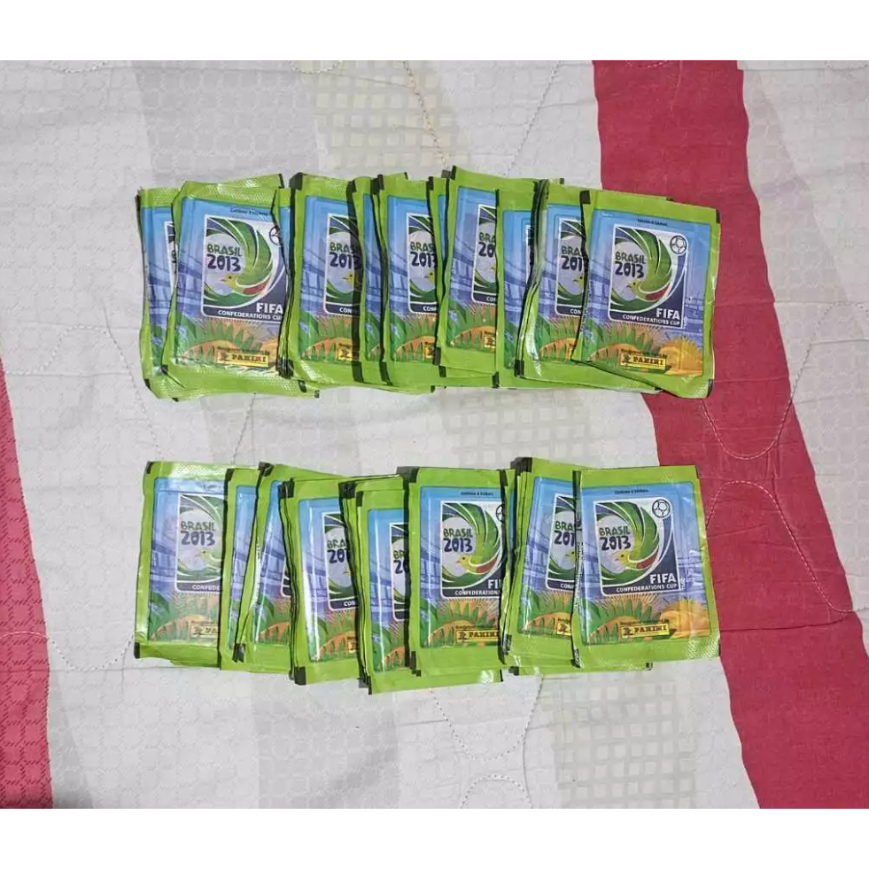 10 ENVELOPES LACRADOS de Figurinhas - Copa das Confederações 2013
