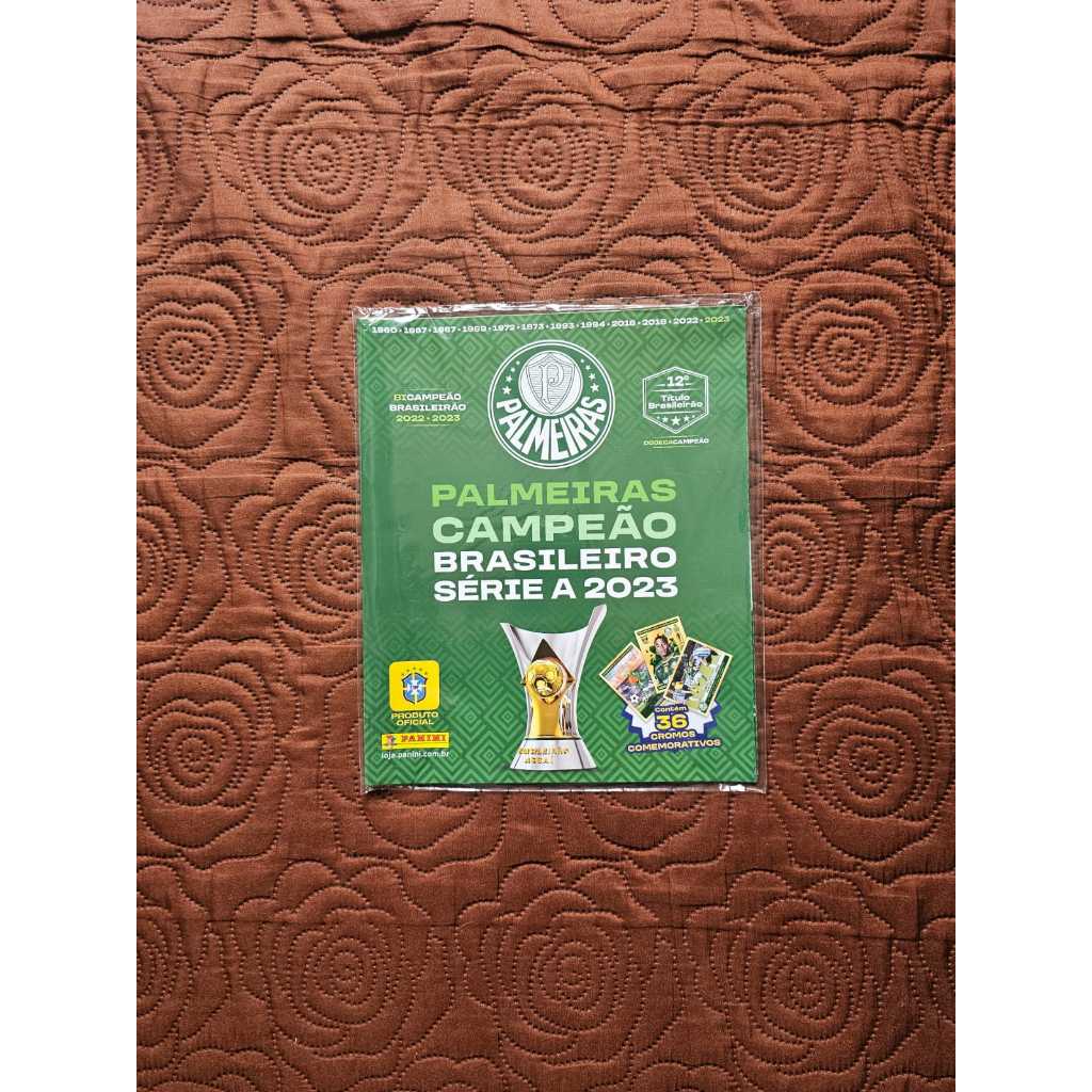 Álbum + figurinhas + pôster lacrados Palmeiras campeão do Brasileirão 2023