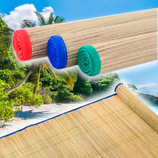 Esteira de Praia Piquenique Camping Canga Palha Natural Verão Pé na Areia Tapete Dobrável 180x60cm em Oferta na Shopee