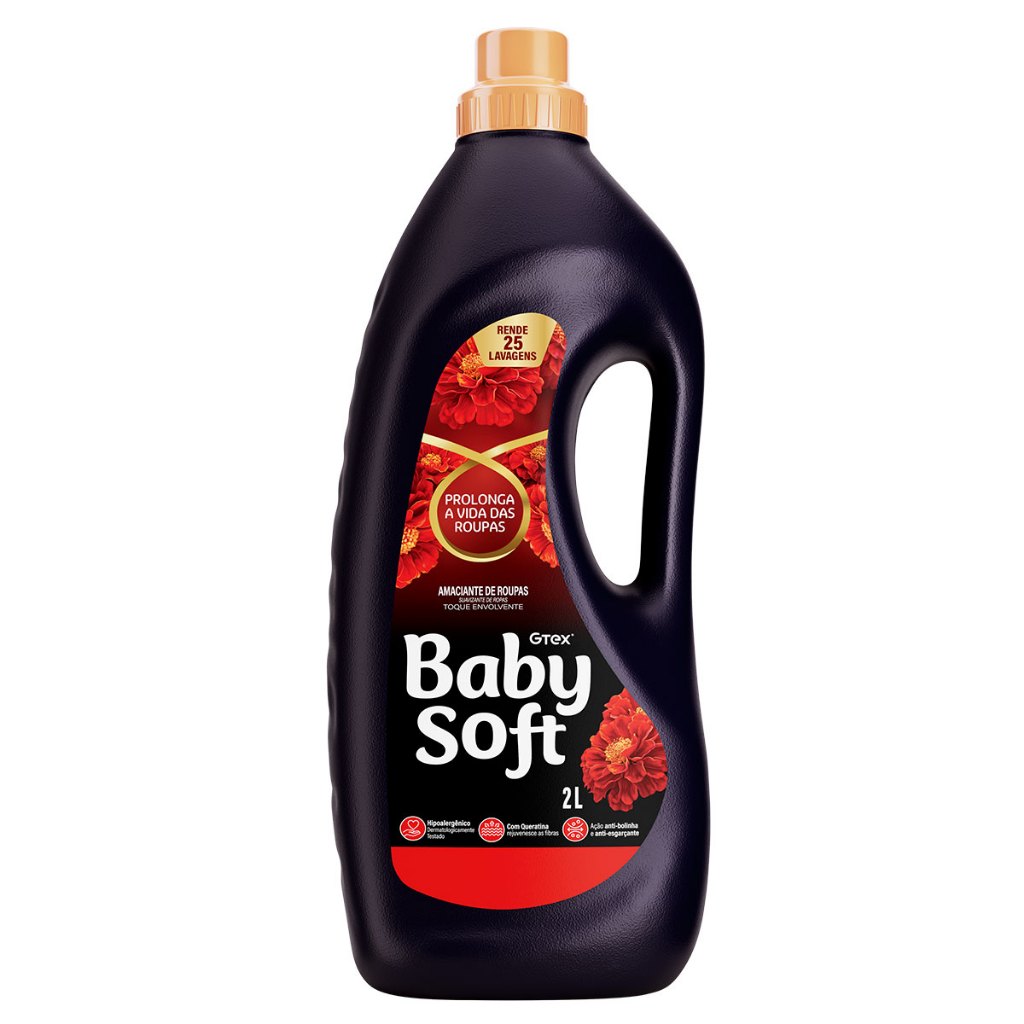Amaciante Diluído Baby Soft Toque Envolvente 2L Vermelho em Oferta na Shopee