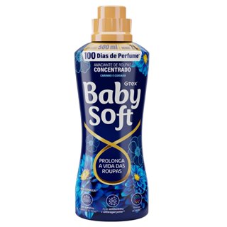 Amaciante Concentrado Baby Soft Carinho e Cuidado 500ml - Rende 25 lavagens em Oferta na Shopee