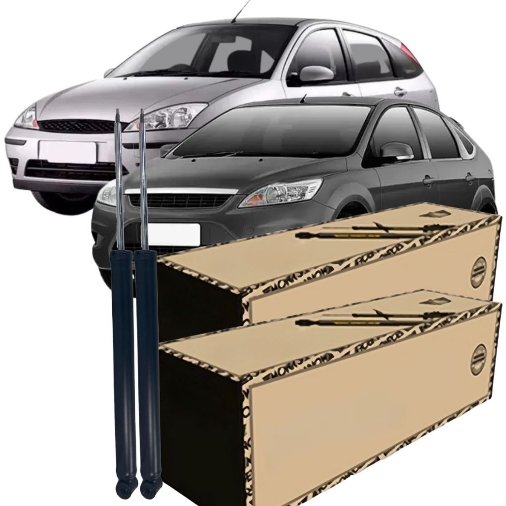 Par Amortecedor Traseiro Focus 1.6 1.8 2.0 8v 16v 2008 2013