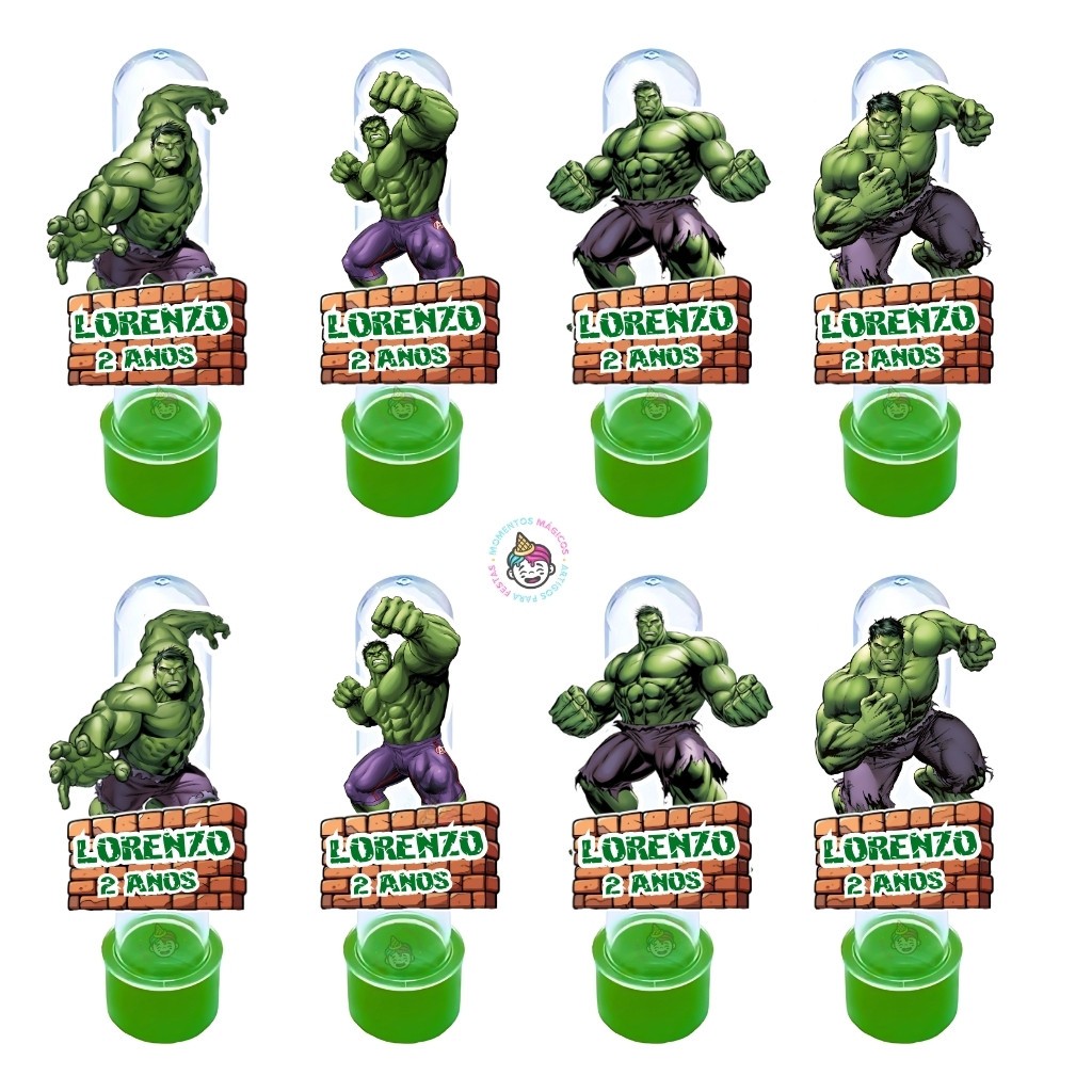 Tags Apliques para Tubetes HULK SuperHerói Lembrancinhas Personalizados Nome Idade Festa Aniversário em Oferta na Shopee