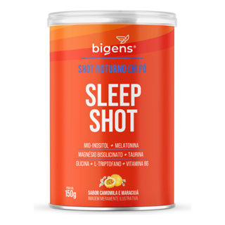 Sleep Shot, Shot Noturno, Melatonina, Glicina, Magnésio, Inositol, 150g, Sabor Camomila e Maracujá em Oferta na Shopee