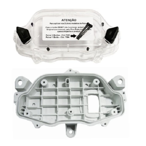 Carcaça Interna Branca 2 Botões + Lente Acrílico Painel Titan 150/160 - 2014 a 2024 Orbital 4913 em Oferta na Shopee