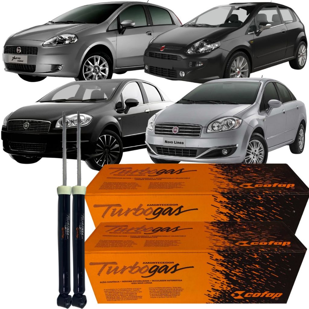 Par Amortecedor Cofap Fiat Linea Punto 2007 À 2016 em Oferta na Shopee