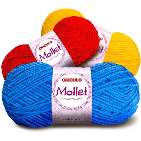 Lã Mollet 100g Circulo para trico / Croche