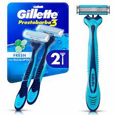 Aparelho de Barbear Descartável Gillette Prestobarba3 Fresh 2 Unidades