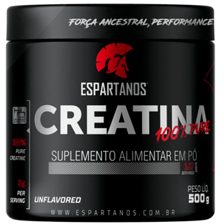 Creatina Monohidratada 100% Pura 500g - Espartanos Suplementos em Oferta na Shopee