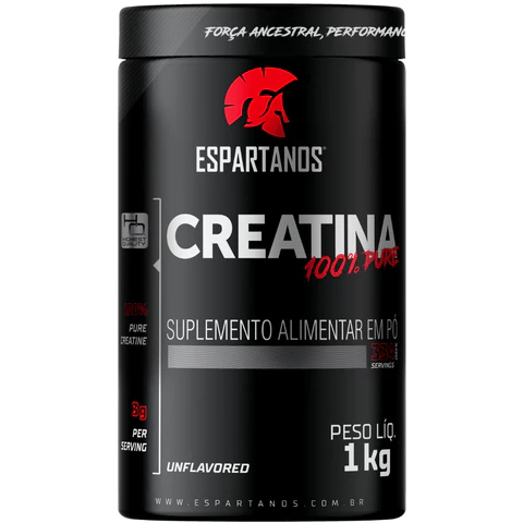Creatina Monohidratada 100% Pura 1Kg - Espartanos