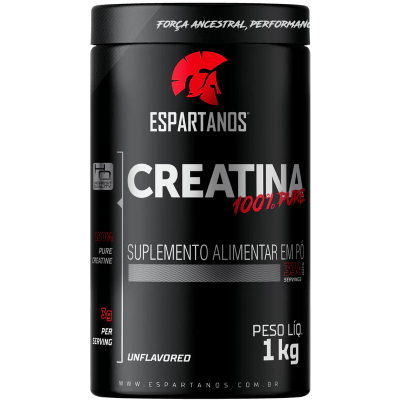 Creatina Monohidratada 100% Pura 1kg Espartanos