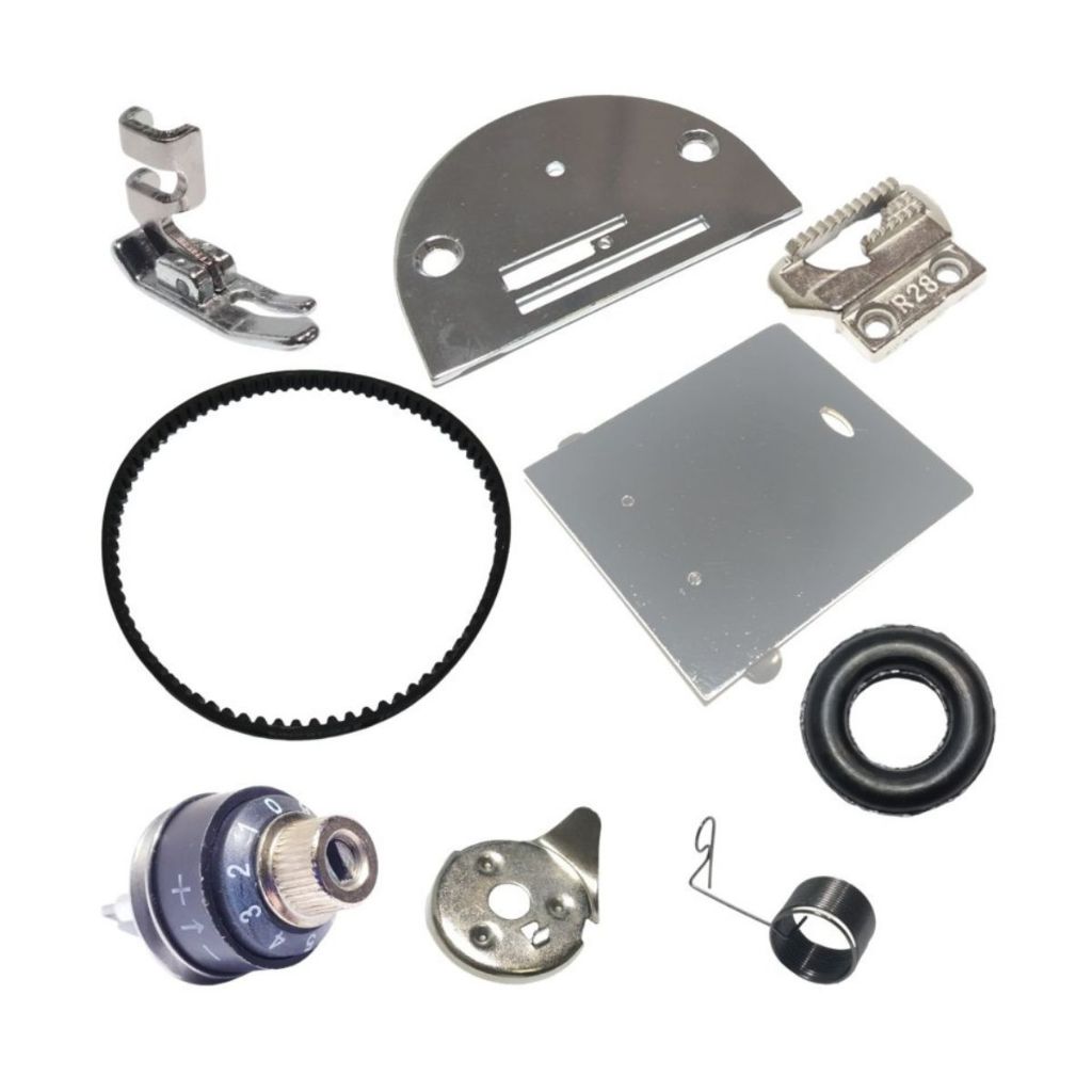 Kit Calcador Tensor Mola Chapa Guia Fio Dente Correia Elgin Singer 15C