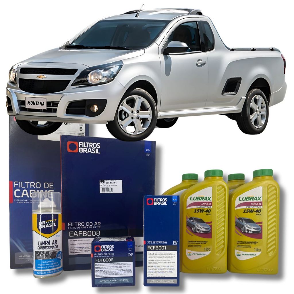 Troca De Oleo Gm Montana 1.4/1.8 Lubrax 15w40 Lubrax em Oferta na Shopee