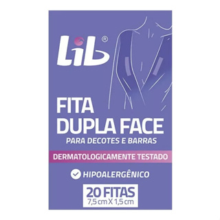 Lib Fita Dupla Face Para Decotes E Barras C/ 20un. 7,5x1,5cm em Oferta na Shopee