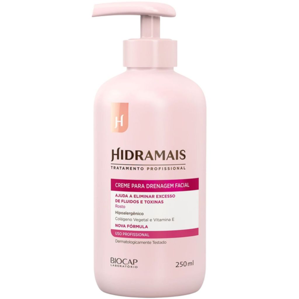 Creme Drenagem Facial Hidramais Reduz Gordura e Papada 250g