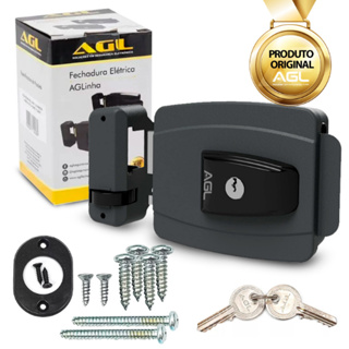 Fechadura Automatica Elétrica para Portão Externo Interno Trava Convencional Social 12v Agl Mini em Oferta na Shopee