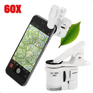 Microscópio Lupa para Celular com Aumento de 60x e Luz LED - Lorben em Oferta na Shopee