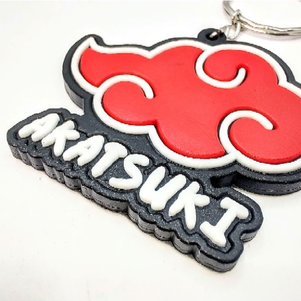 Chaveiro Akatsuki 1un Naruto Emborrachado Bolsa Mochila Uso Novidade
