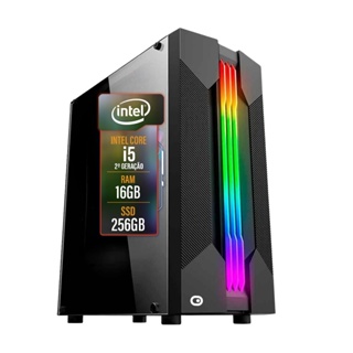 Computador Gamer 2Eletro Chroma, Intel Core i5, 16GB RAM, SSD 256GB, Fonte 500W - PG2E-1002CH em Oferta na Shopee