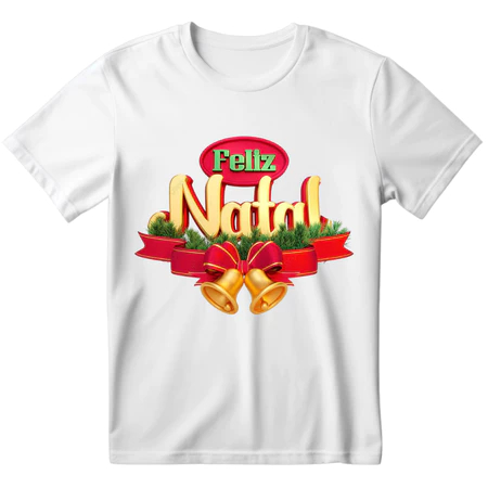 Camisa Camiseta Estampada Feliz Natal Unissex Premium