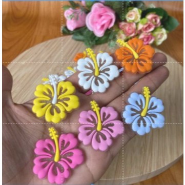 APLIQUE EMBORRACHADO FLOR TROPICAL SORT. 3,5CM PACOTE COM 10 UNID OU MAIS COD:100174 em Oferta na Shopee