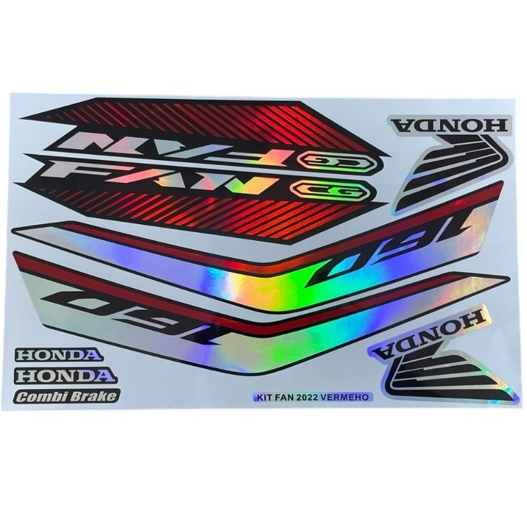 KIT ADESIVO FAN 2022/23 TAMPA / ABA LATERAL (HOLOGRAFICO) IMPRESSO em Oferta na Shopee