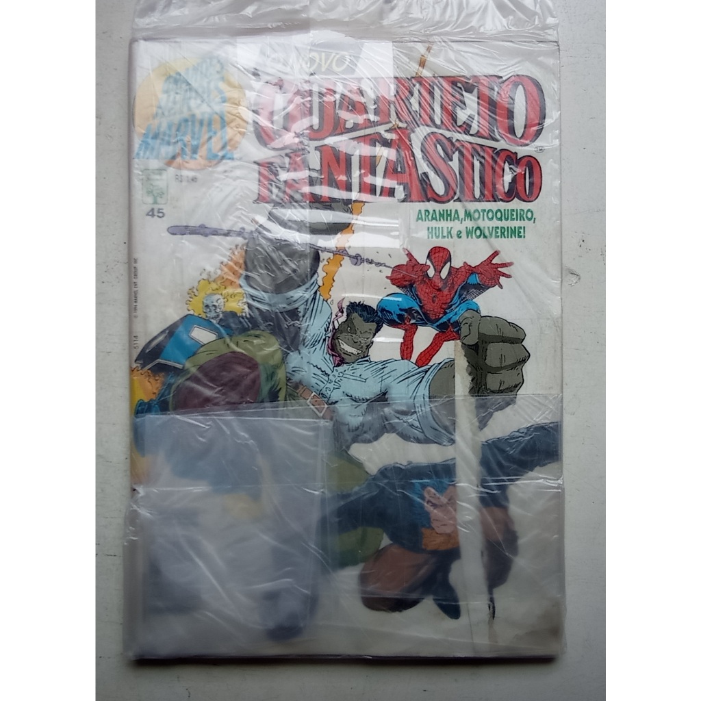 HQ Grandes Heróis Marvel Nº 45 - Ed. Abril - Quarteto Fantástico - 1994