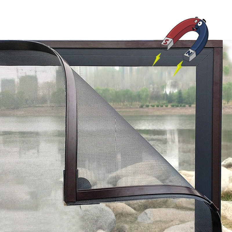 Tela Mosquiteira Magnetica Para Janela Com Imã Anti Mosquitos 180x150 em Oferta na Shopee