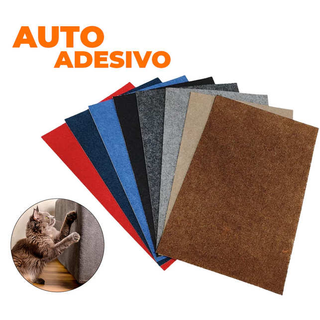 Arranhador Carpete Adesivo para Gato Protetor de Superficies e paredes 60 x 30 CM Promoção