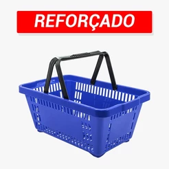 Cesta P/ Supermercado Resistente Cestinha Plástica De Mercado Compras Feira Armazém Fruteira