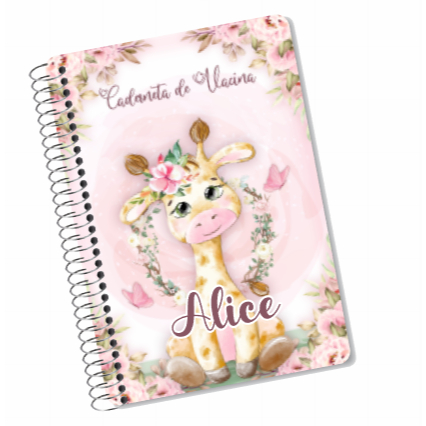 Caderneta De Vacina  Saúde Da Criança Sétima 7 edição SUS Personalizada Menina com Nome e Tema