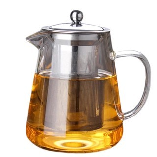 Chaleira Bule vidro infusora inox direto ao fogo 950 Ml em Oferta na Shopee