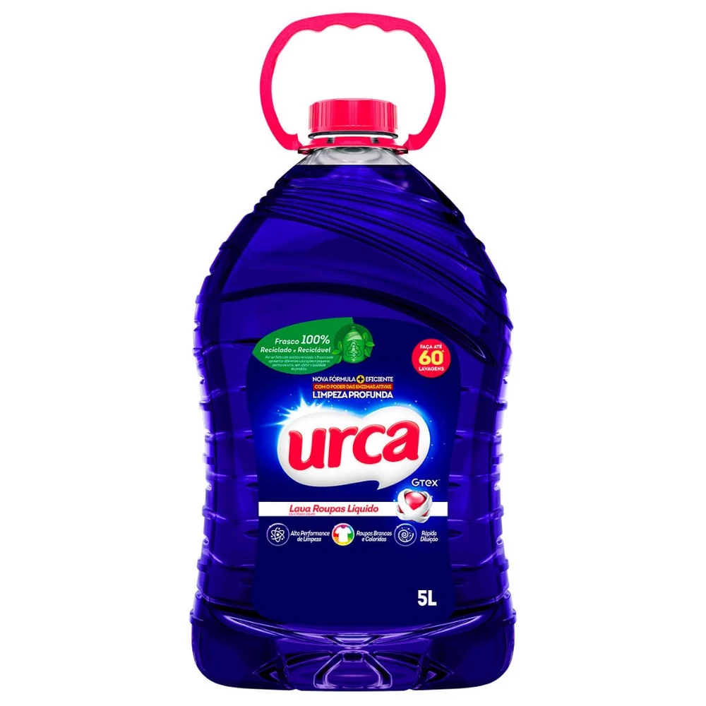 Lava Roupas Liquido Urca Azul - 5l