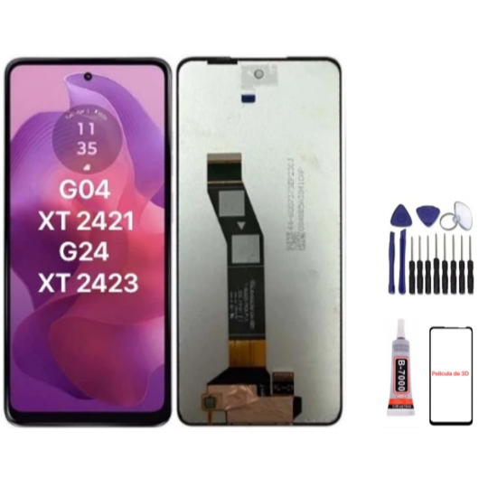 Tela Frontal Touch Display Compativel Moto G04 Xt2421 / G24 Xt2423 A Pronta Entrega em Oferta na Shopee