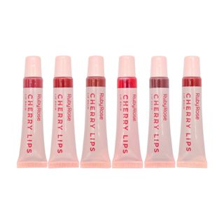 Kit 6 Lip Balm Cherry Lips - Ruby Rose em Oferta na Shopee