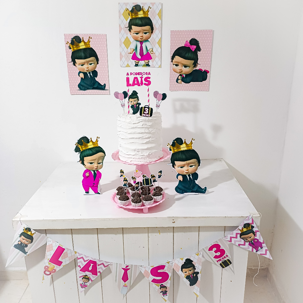 Kit Festa A Poderosa Chefinha Morena Personalizado Só Um Bolinho Festa em Casa Aniversário Infantil adulto Mesversário