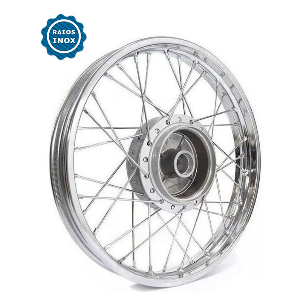 Roda Traseira Ybr 125 00/08 Factor 125 Raio Inox Alinhada