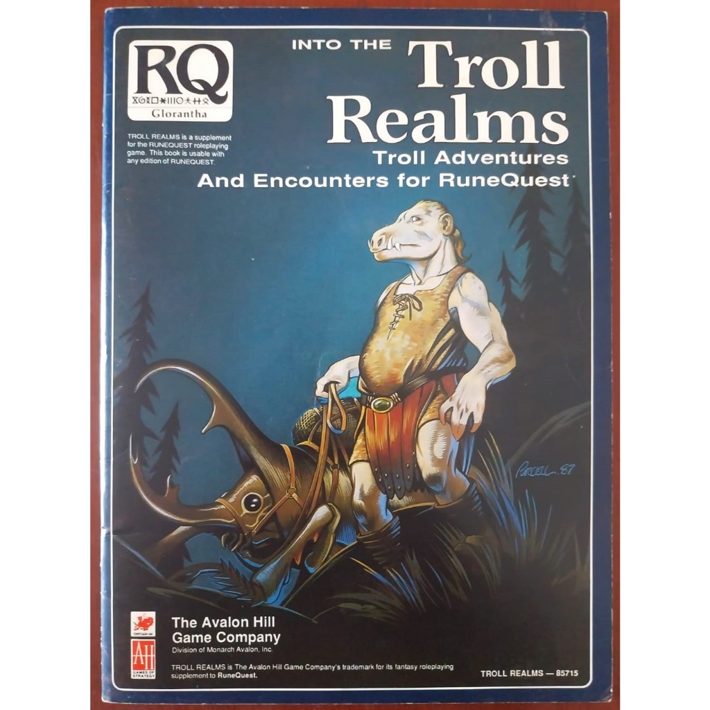 Into the Troll Realms - Runequest - Livro De Rpg