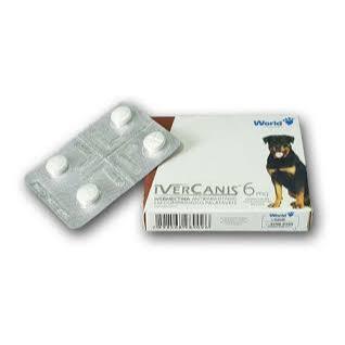Detalhes do Ivercanis Antipulgas e Carrapatos 6mg - Cx 4 Comp.