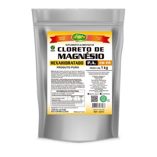 Cloreto de Magnésio P.A Unilife em Pó 1kg em Oferta na Shopee