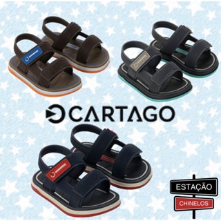 Sandalia Cartago Baby Malaga Sport Menino kids - Original em Oferta na Shopee