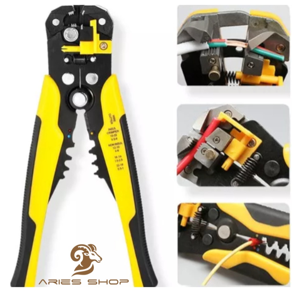 Alicate Eletricista profissional Fio Ferramenta Cabo Stripper Cortador Crimper Automático Stripping
